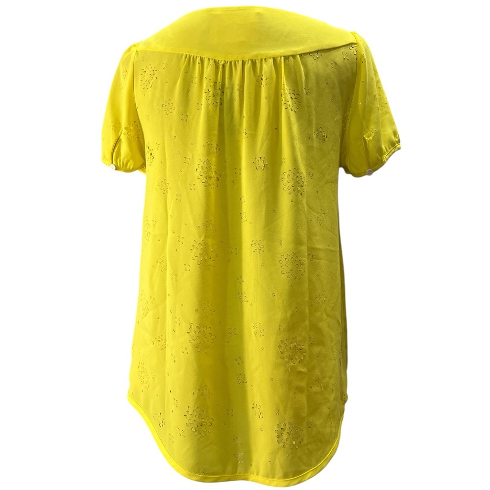 Vanessa Virginia by Anthropologie top round neckline and slightly gathered yoke - Picture 5 of 6